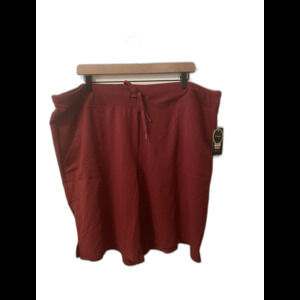 Athletic works burgundy knit shorts Woman’s XXXL  NWT
